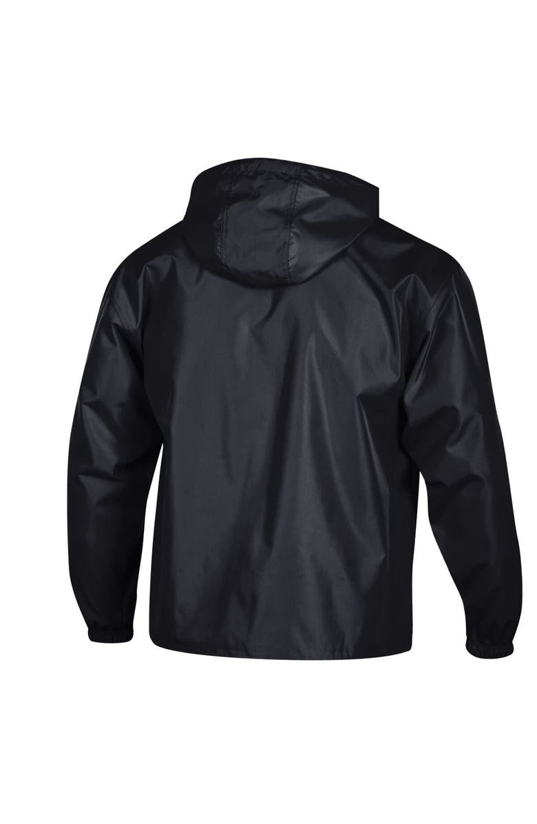 Champion Men's Champion Black USC Trojans Packable Hooded Windbreaker Half-Zip Jacket, Alternate, color, Black