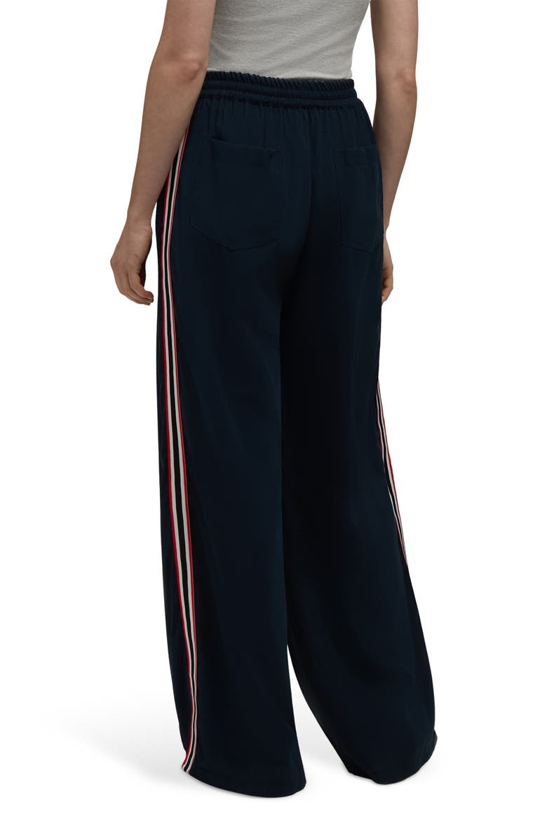 Wide Leg Drawcord Pant, Alternate, color, NAVY