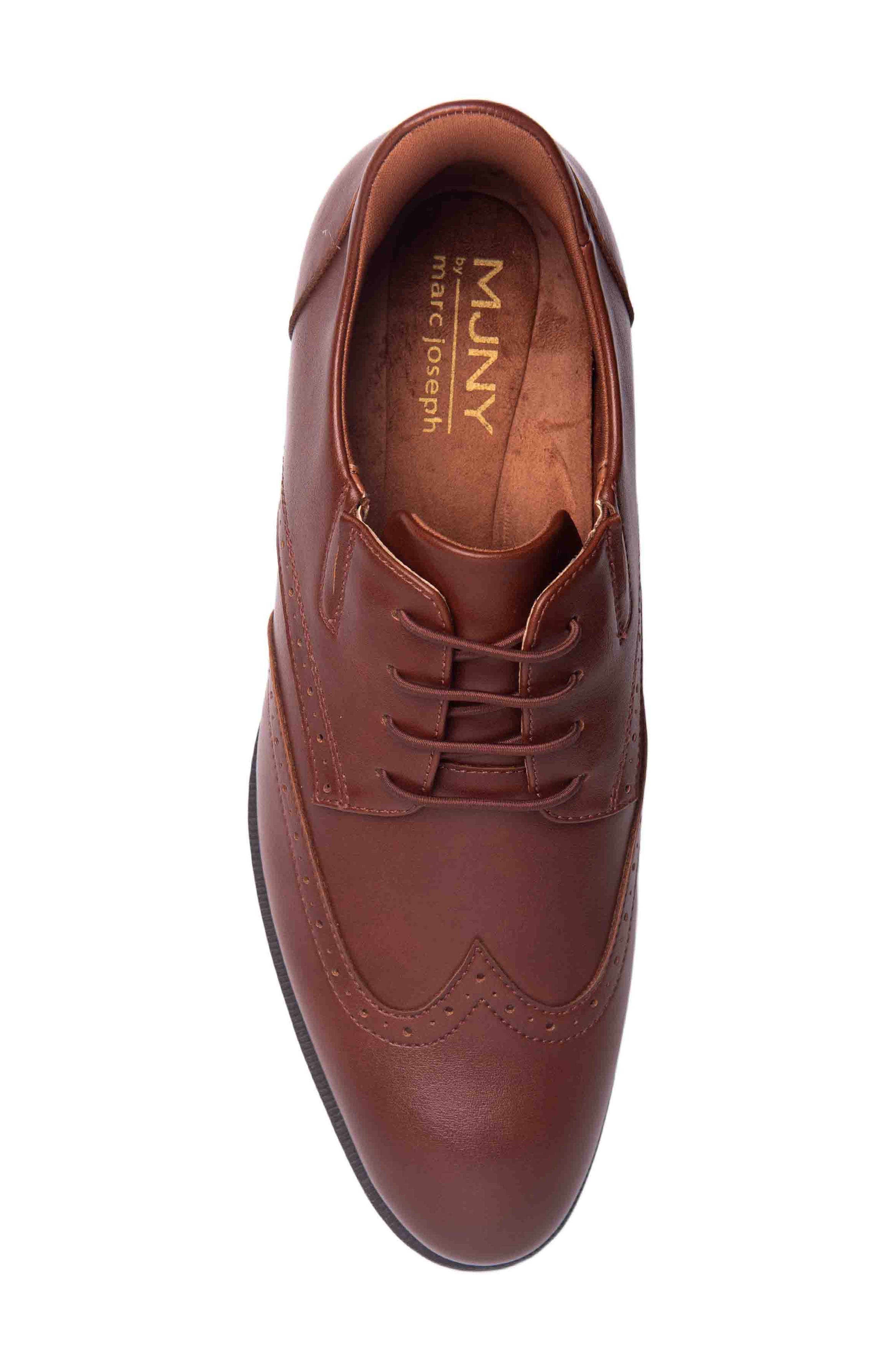 Howard Street Wingtip Dress Oxford, Alternate, color, COGNAC