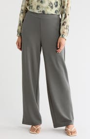 T Tahari Scuba Knit Wide Leg Pants