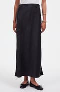 Madewell Satin Maxi Slip Skirt