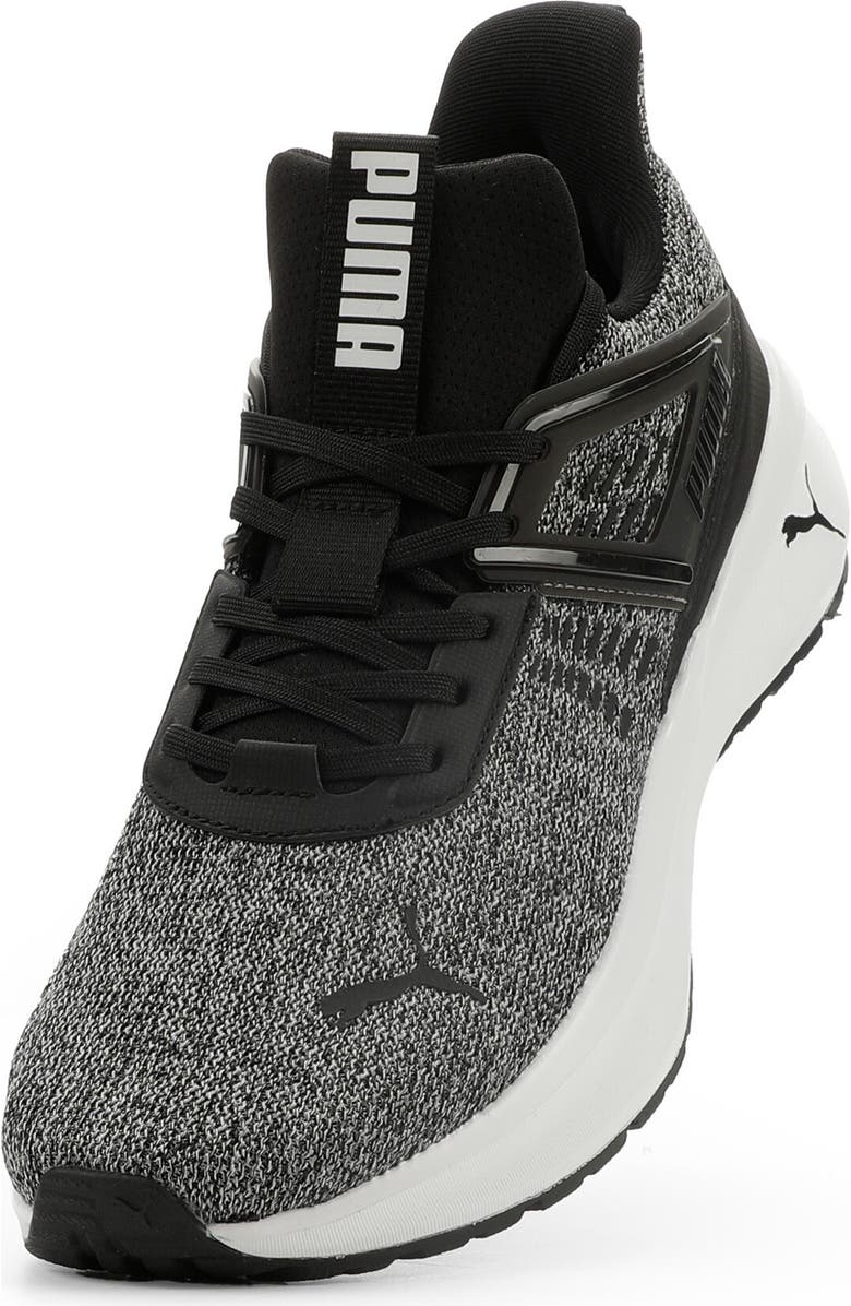 PUMA Outpace Heather Sneaker, Alternate, color, Puma Black/ Puma White