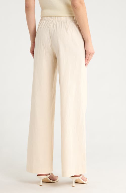 Rag & Bone Morgan Linen Blend Pants In White