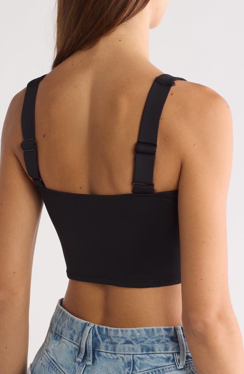 Good American Compression Scuba Knit Bikini Top, Alternate, color,