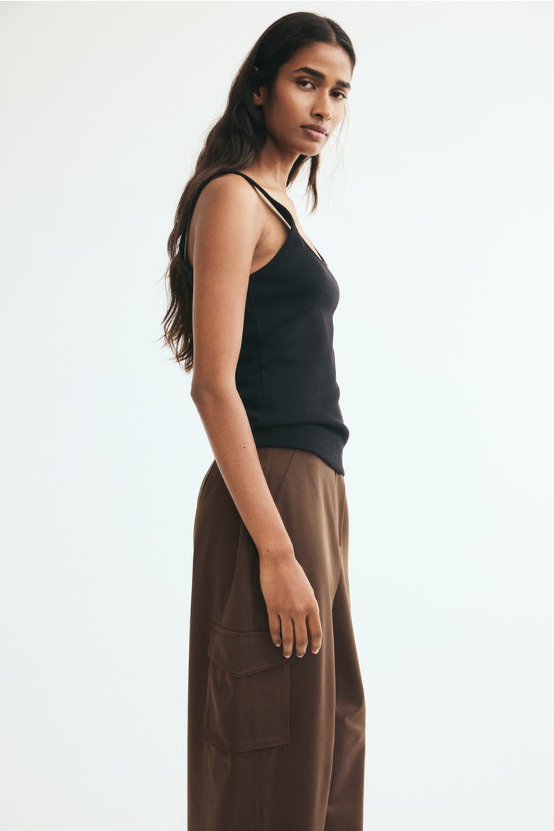 Loose-Fit Cargo Pants, Alternate, color, Dark brown
