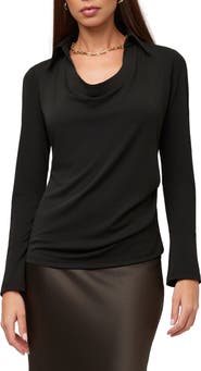 FIFTEEN TWENTY Lana Drape Front Top