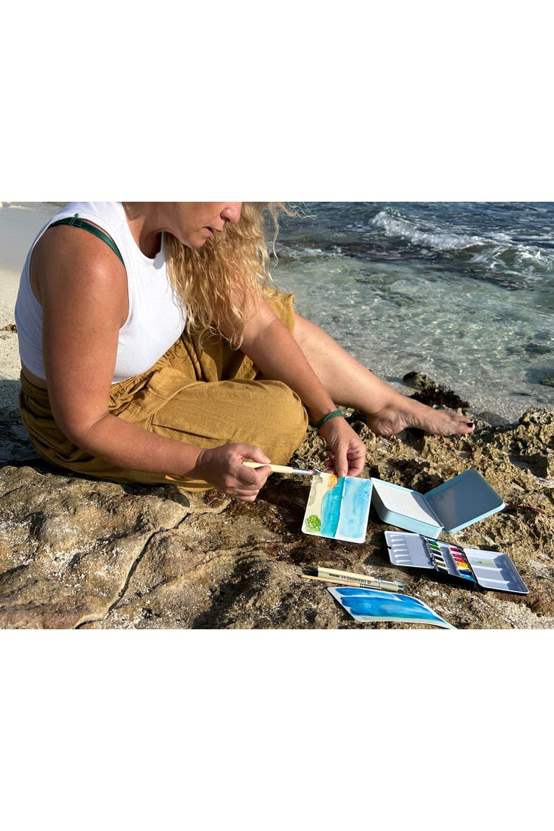 Watercolor Travel Kit, Alternate, color, Multicolor