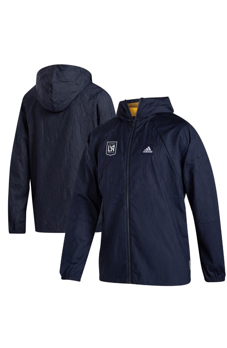 adidas Men's adidas Navy LAFC Primeblue Full-Zip Jacket, Main, color,