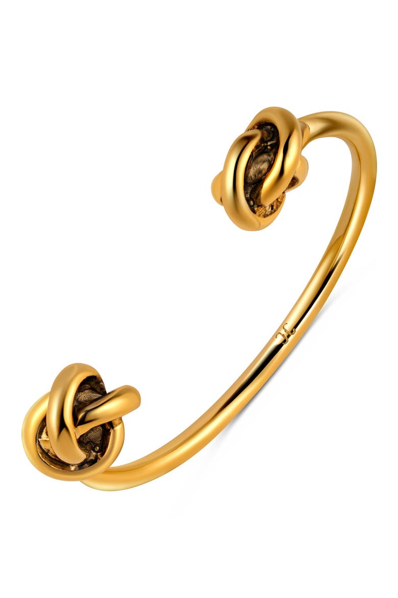 Love Knot Cuff Bracelet, Main, color, 14K GOLD