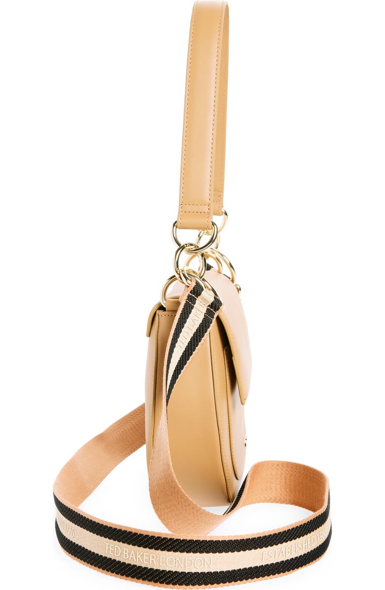 Ted Baker London Darcell Leather Saddle Bag, Alternate, color,