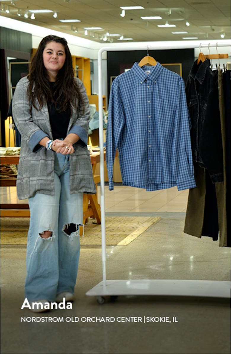 Check Cotton Button-Down Shirt, sales video thumbnail