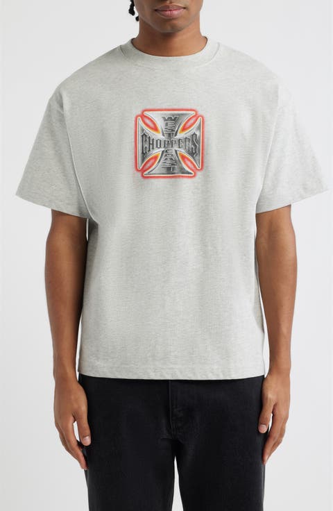 West Coast Choppers Orange Glow Graphic T-Shirt