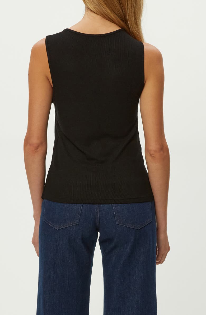 Michael Stars Jojo Doubled Tank, Alternate, color, Black