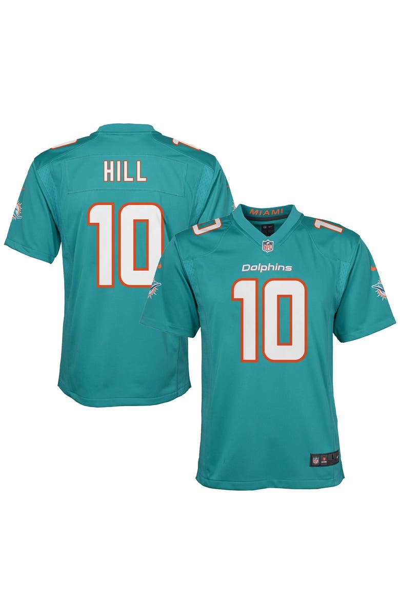 Nike Youth Nike Tyreek Hill Aqua Miami Dolphins Alternate Game Jersey, Main, color, Aqua