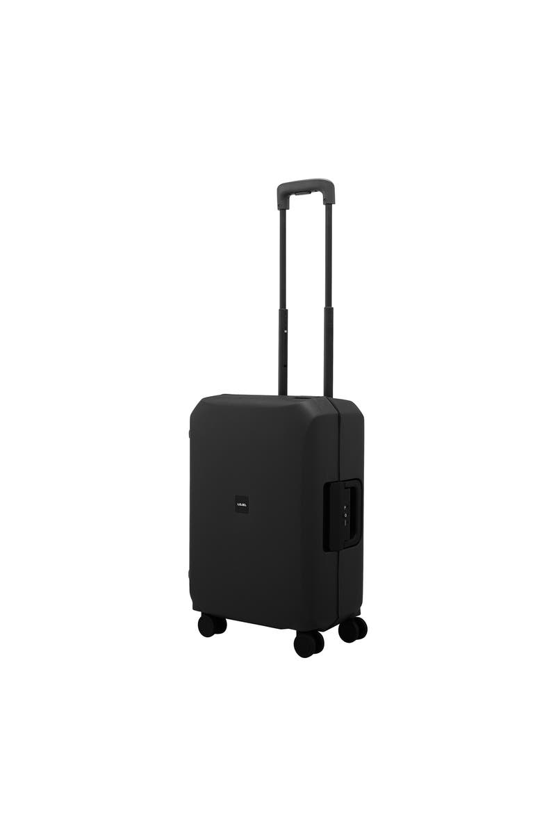 Voja Small carry-on 21 inch Lightweight Luggage, Main, color, Midnight Black