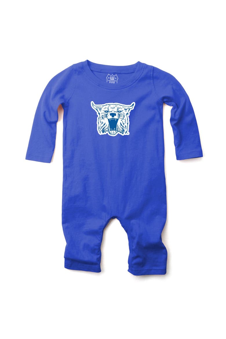 Infant Wes & Willy  Royal Kentucky Wildcats Long Sleeve Romper, Main, color, Royal