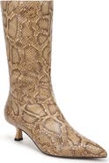 Sam Edelman Ramona 2 Croc Embossed Leather Knee High Boot