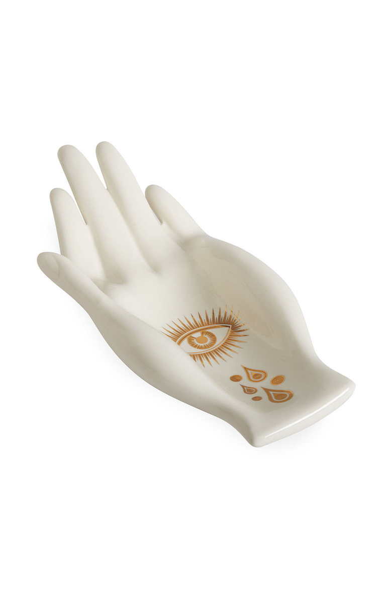 Gilded Eve Fruit Bowl, Alternate, color, White / Gold