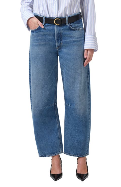 Miro High Waist Barrel Jeans (Pacifica)