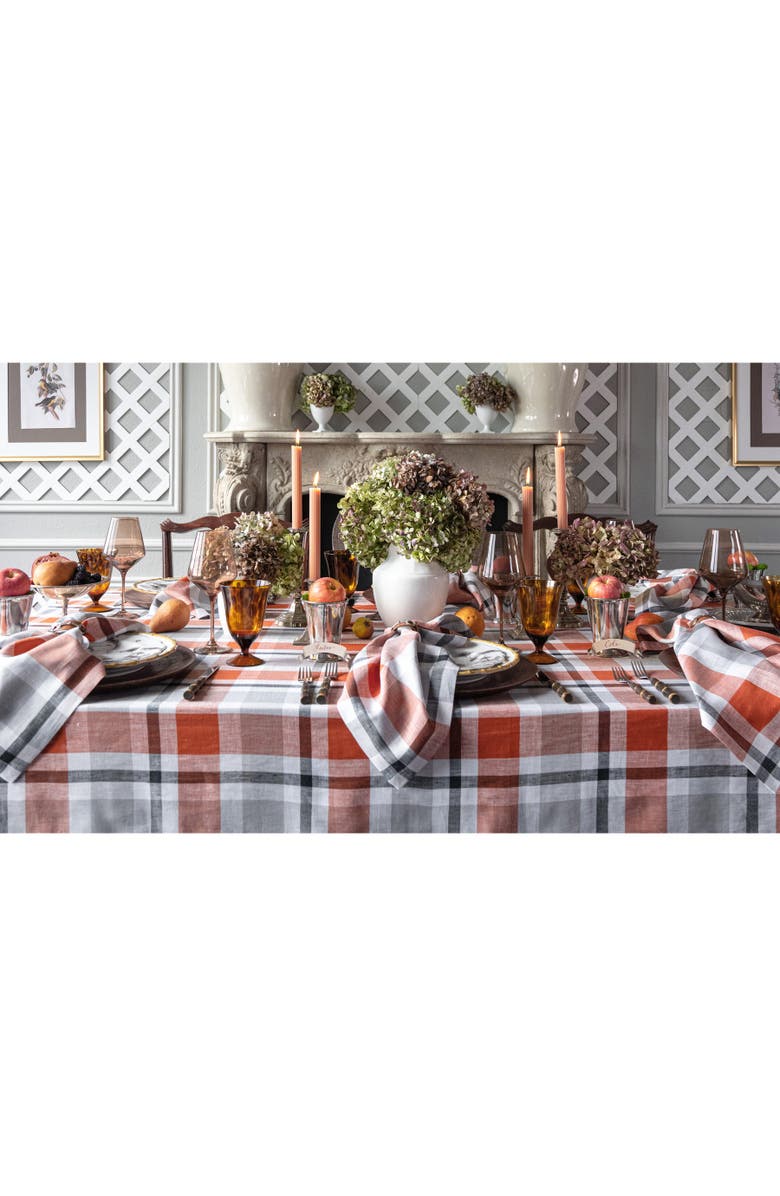 Solino Home Linen Tablecloth - Fall Buffalo Check, Alternate, color,
