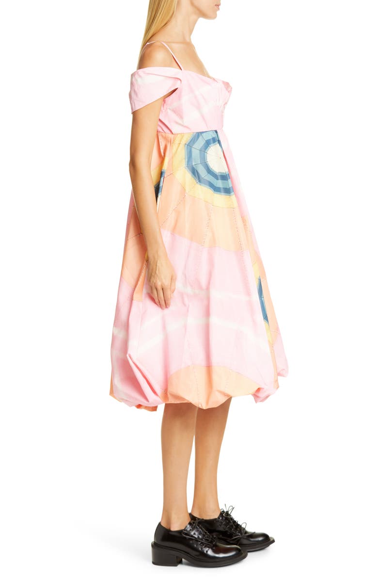 Simone Rocha Dawn Off the Shoulder Taffeta Dress, Alternate, color, 