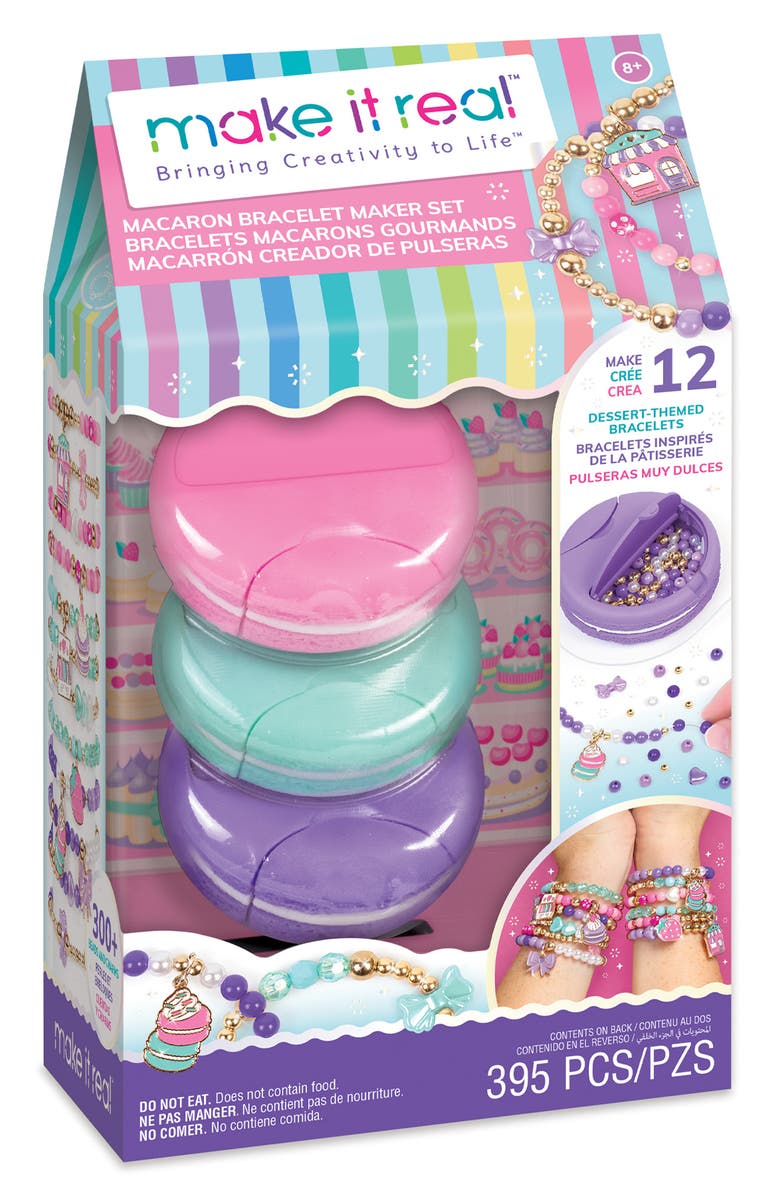 Make It Real Macaron Bracelet Making Kit, Main, color, Multi