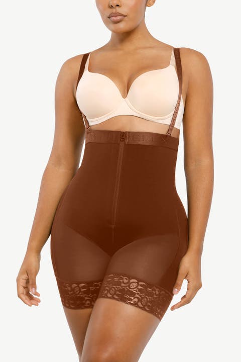 Firm Tummy Compression Bodysuit Shaper With Butt Lifter