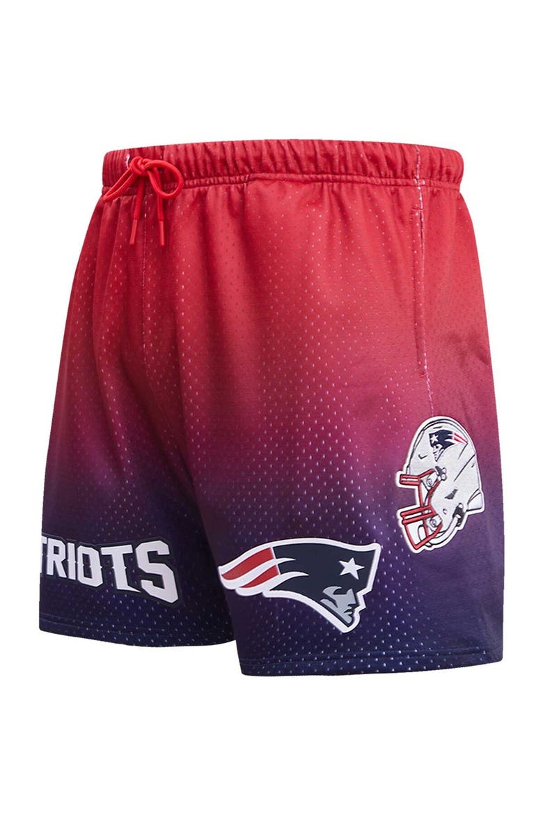 Men's Pro Standard Navy/Red New England Patriots Ombre Mesh Shorts, Alternate, color, Navy