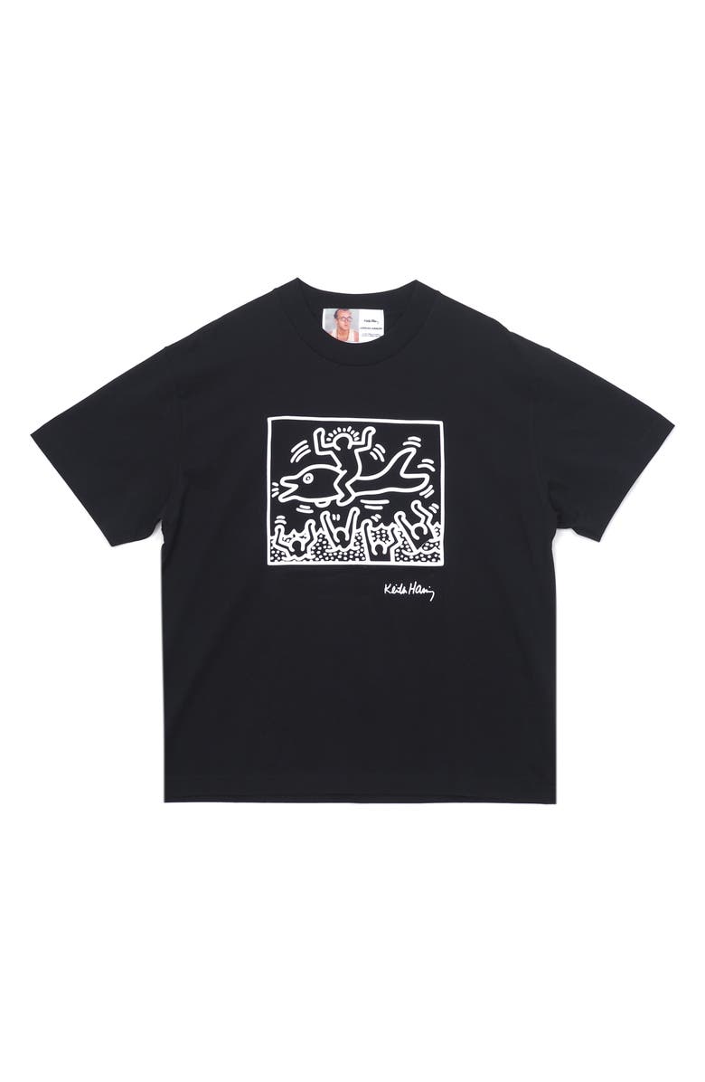 JUNGLES x Keith Haring Environmentalism Cotton Graphic T-Shirt, Main, color,