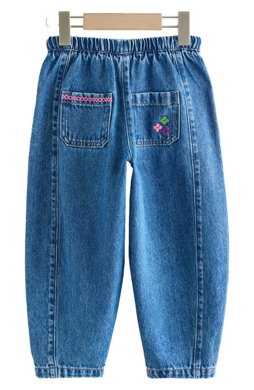 Next Kids' Doodles Embroidered Denim Jeans In Blue