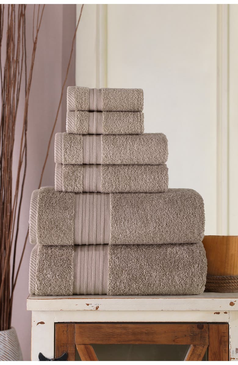 ENCHANTE HOME Luna Turkish Towel 6-Piece Set, Main, color,