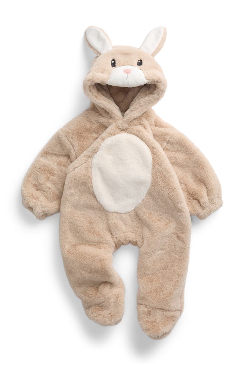Faux Fur Character Pramsuit, Main, color, Tapioca Bunny
