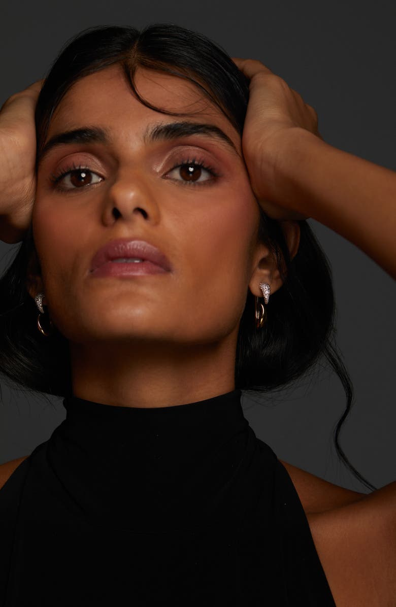 Nadri Pisa Front/Back Earrings, Alternate, color, Gold