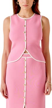MARSY Contrast Knit Vest