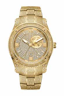 JBW Jet Setter Diamond Bracelet Watch, 46mm