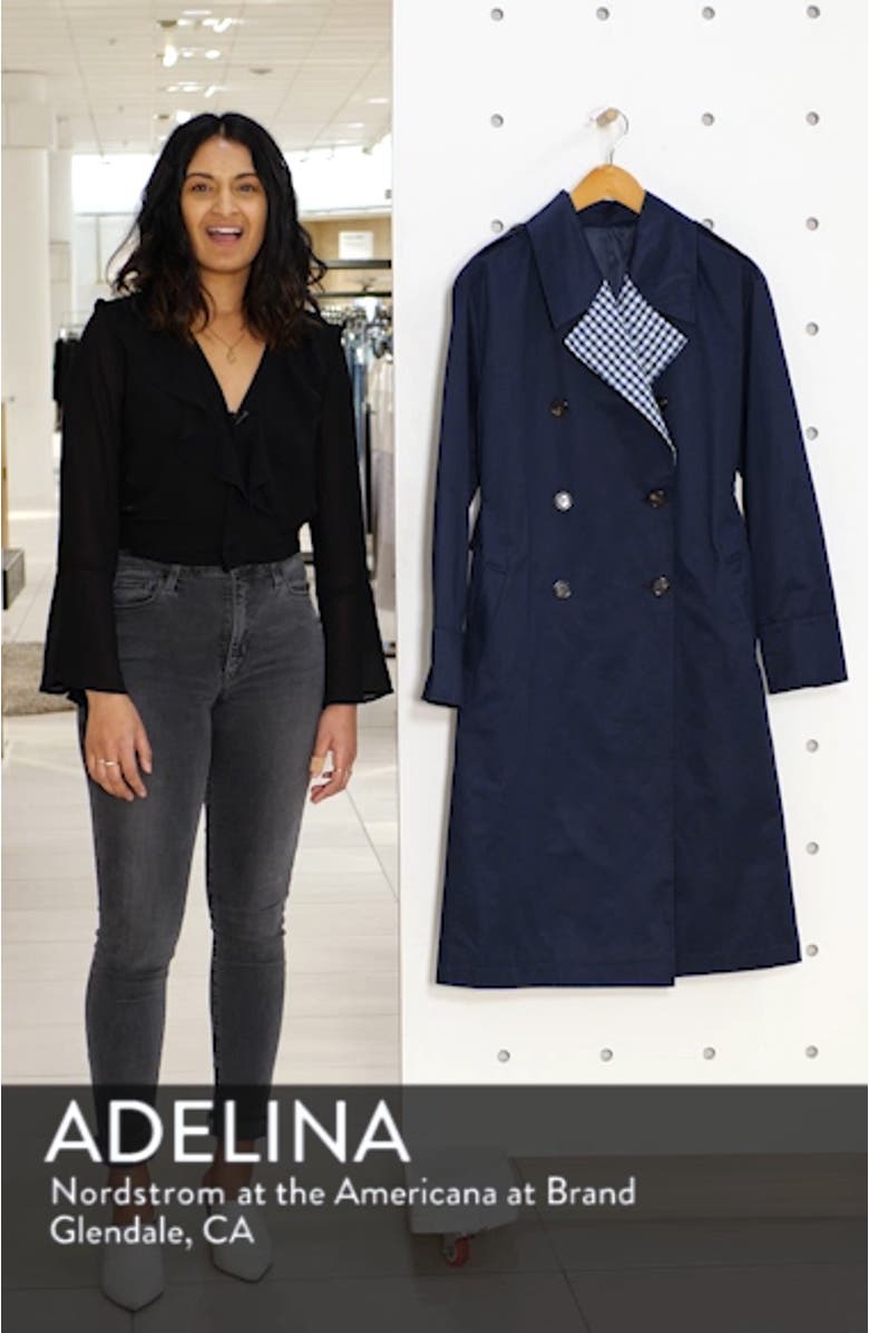 Contrast Trim Trench Coat, sales video thumbnail