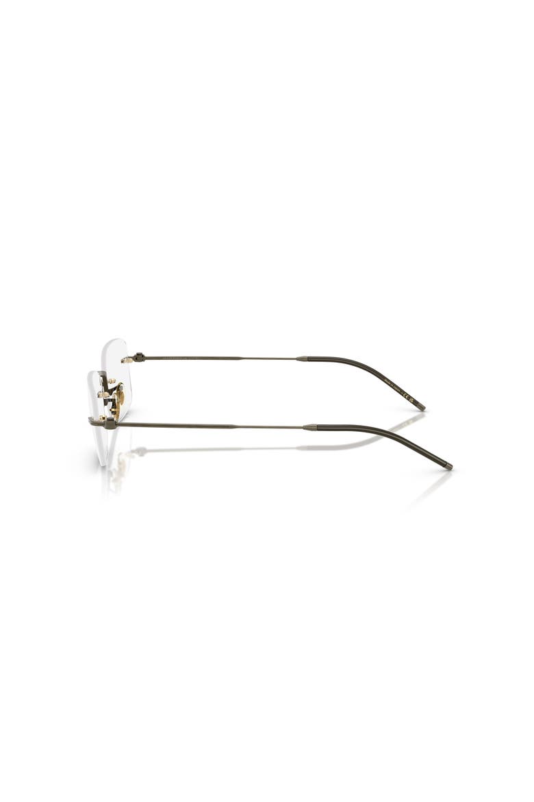 53mm Rectangle optical glasses, Alternate, color, Gold