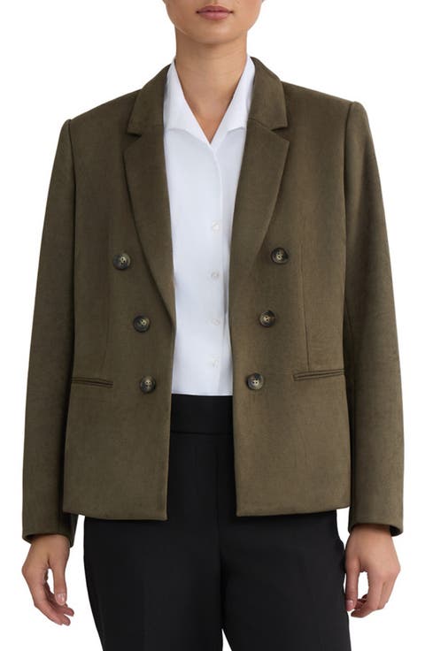 Scuba Knit Open Front Blazer