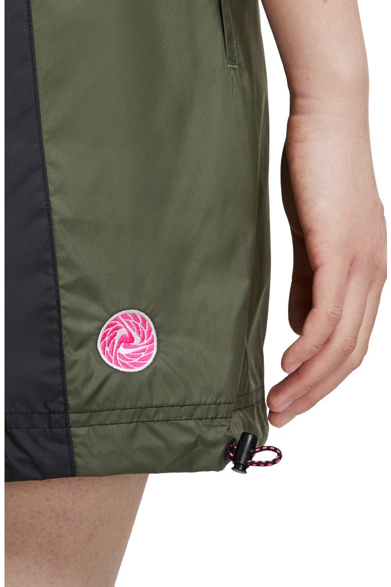 Sportswear Icon Clash Colorblock Drawstring Skirt, Alternate, color, BLACK/ TWILIGHT MARSH