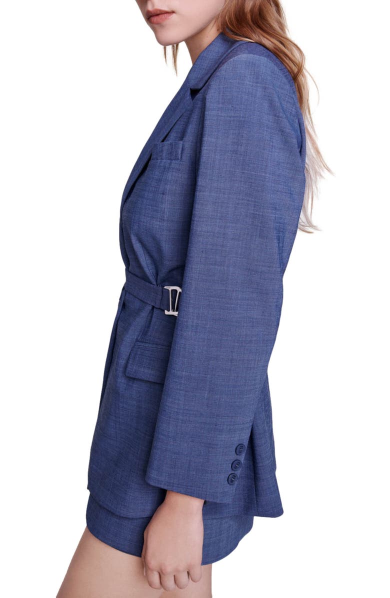 maje Veronica Belted Blazer, Alternate, color, 