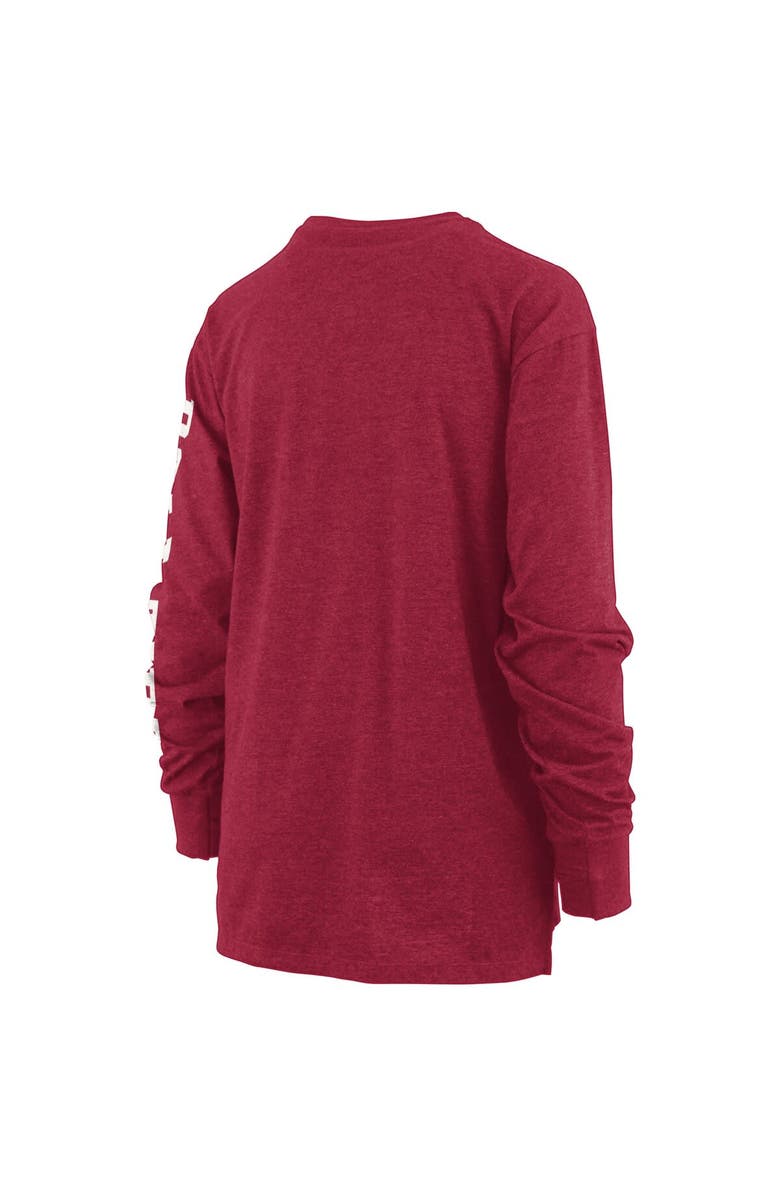PRESSBOX Women's Pressbox Crimson Alabama Crimson Tide Two-Hit Canyon Long Sleeve T-Shirt, Alternate, color, Crimson