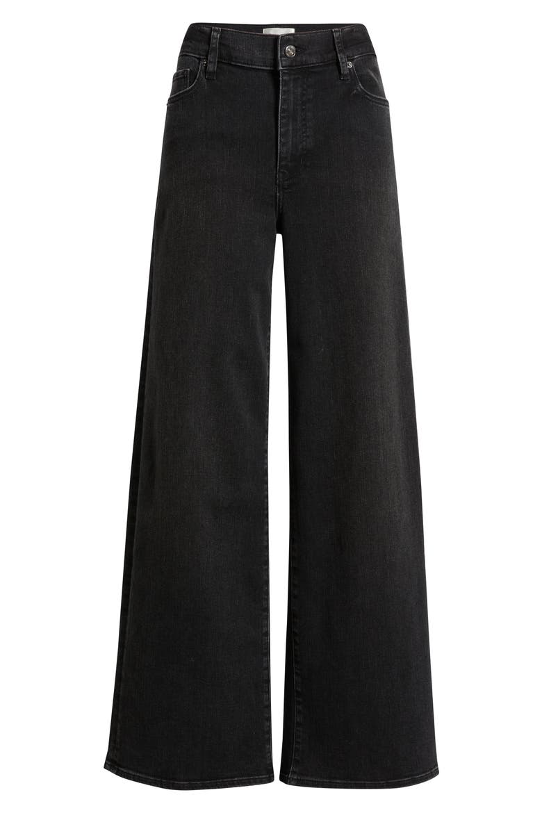 Le Slim Palazzo High Waist Wide Leg Jeans, Alternate, color, METEOR