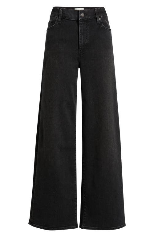 Frame Le Slim Palazzo High Waist Wide Leg Jeans In Black