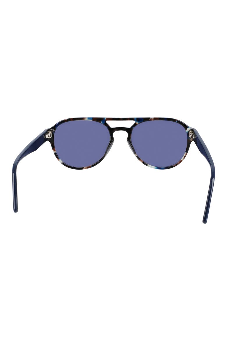 55mm Aviator Sunglasses, Alternate, color, BLUE TORTOISE