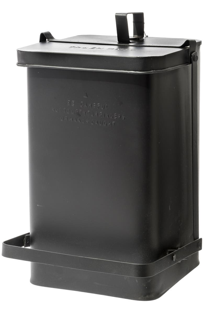 PUEBCO Step Trash Can, Main, color, Black
