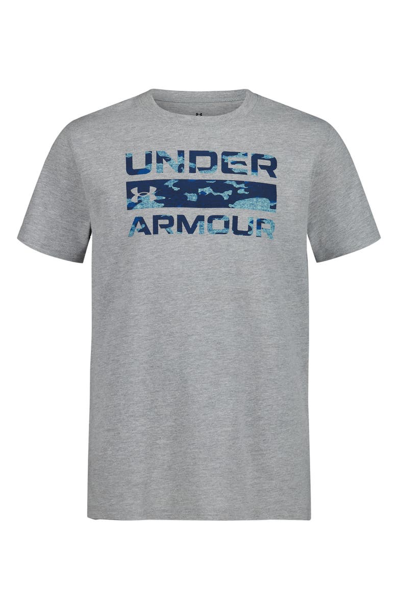 Under Armour Kids' Stacked Logo Graphic T-Shirt, Main, color, Mod Gray