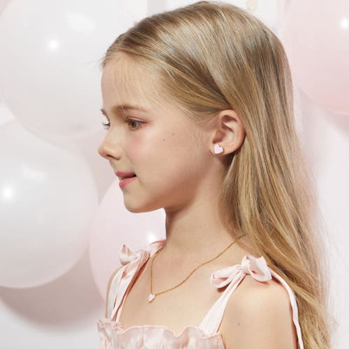 Anna Zuckerman Petit Love Studs In Pink