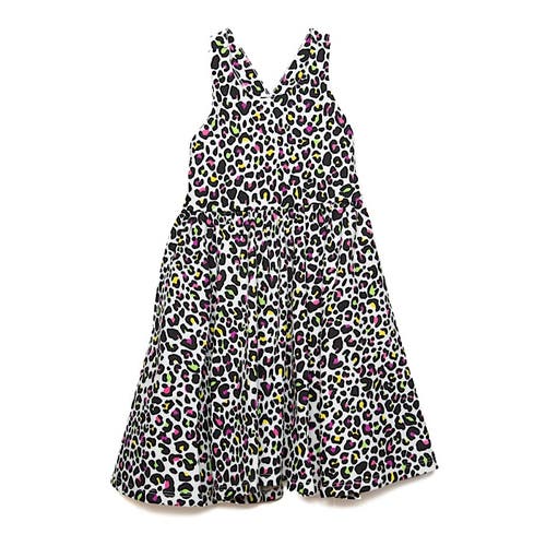 Worthy Threads Girls' Cross Back Dress In Neon Leopard - Little Kid, Big Kid In Neon Leopard