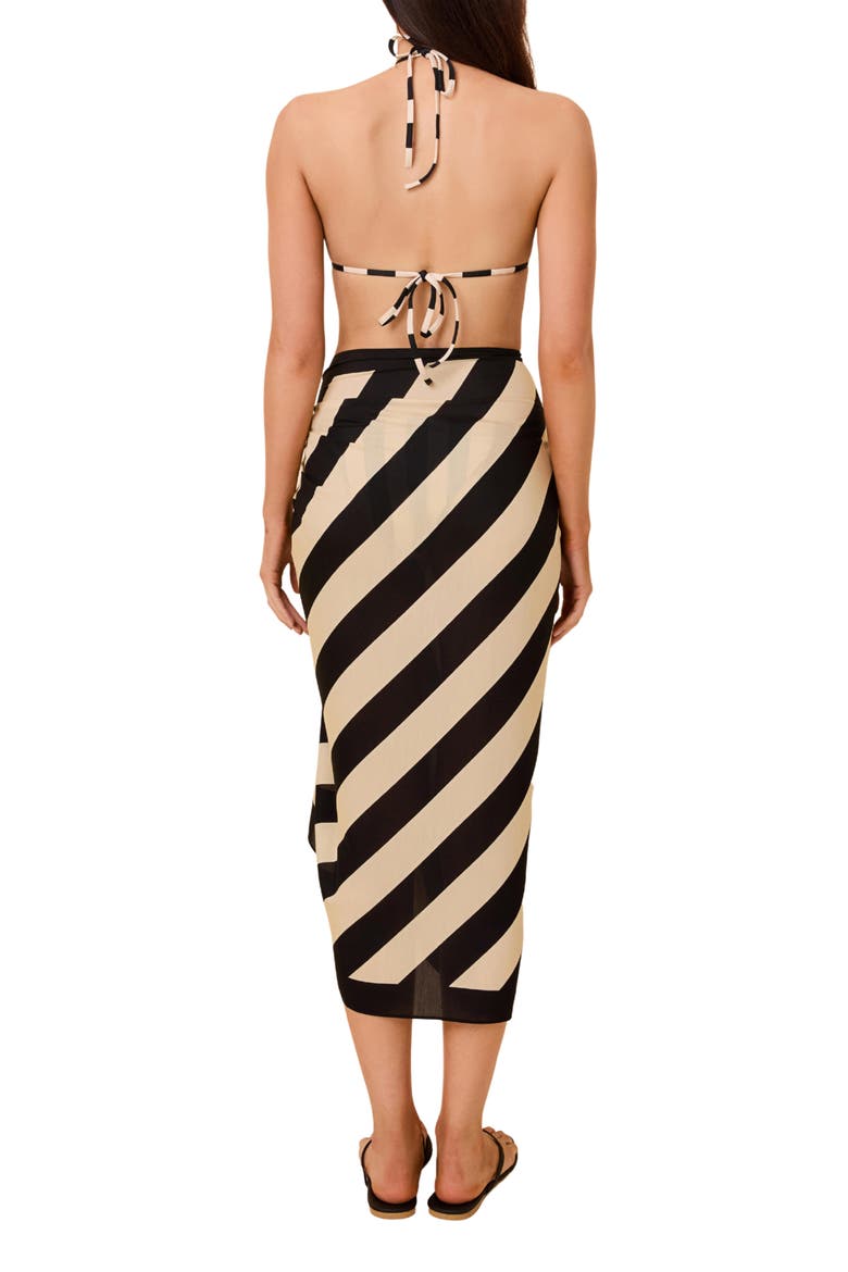 The Long Pareo, Alternate, color, NOIR KHAKI