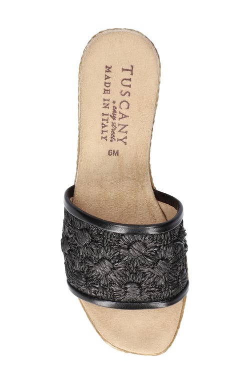 EASY STREET EASY STREET RICCI ESPADRILLE PLATFORM WEDGE SLIDE SANDAL